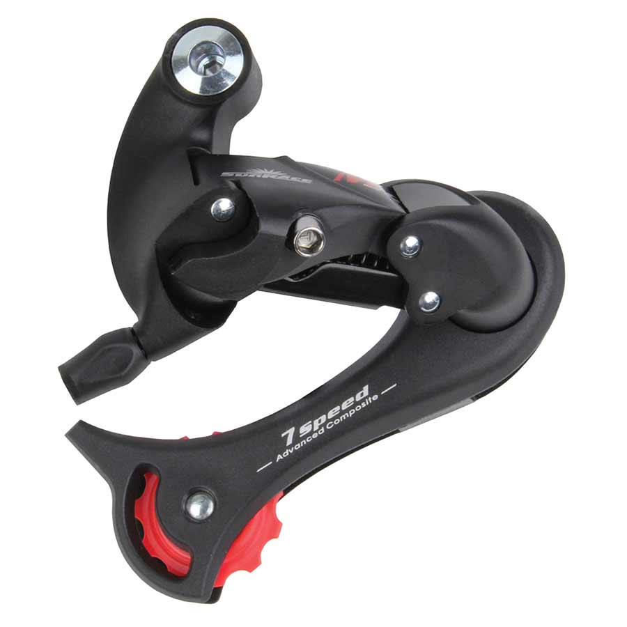 REAR DERAILLEUR, LONG CAGE, 7SP.