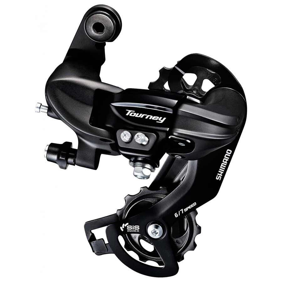 REAR DERAILLEUR, 6/7SP., SGS, BLACK, DIRECT ATTACHMENT