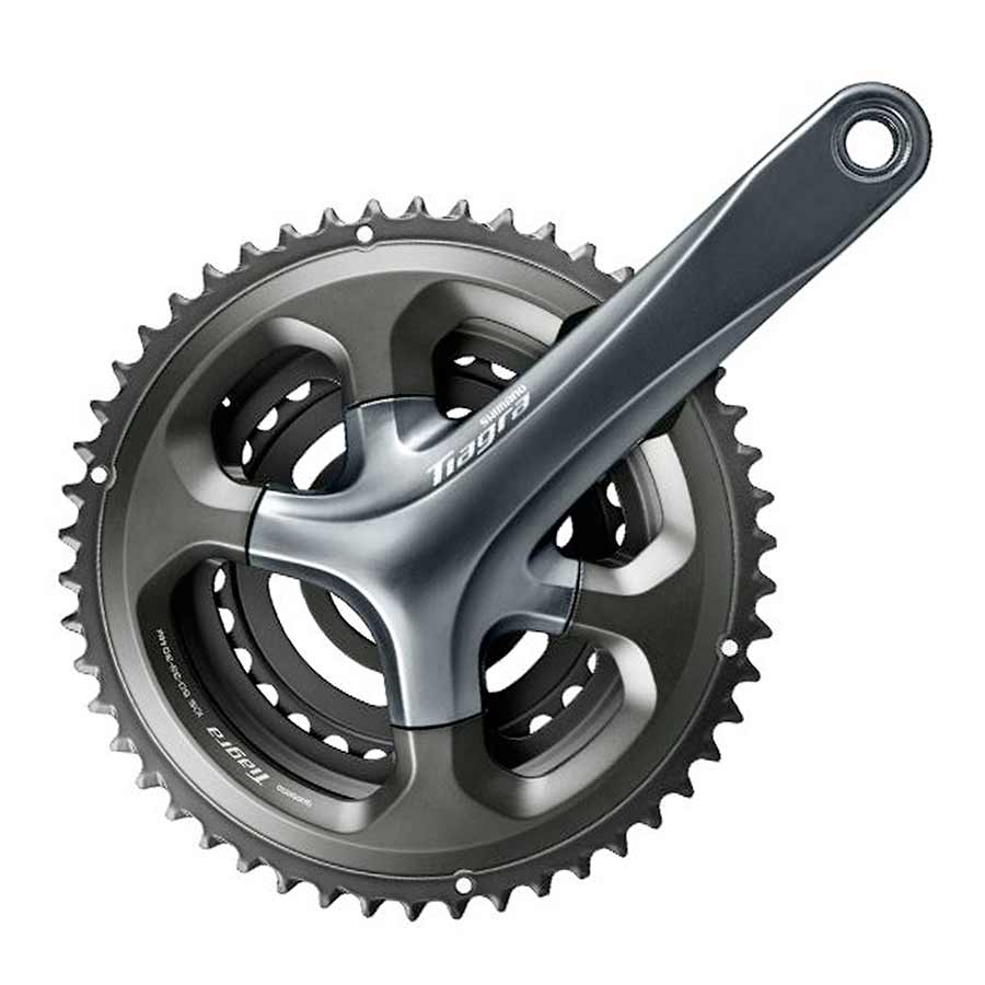 CRANKSET, 10 SP., 172.5MM, 30/39/50T, BCD:74/110, H2, 68MM, 45MM, GREY