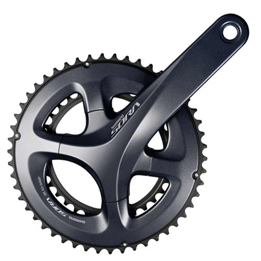 CRANKSET, 9 SP., 170MM, 34/50T, BCD:110, H2, 43.5MM, BLACK