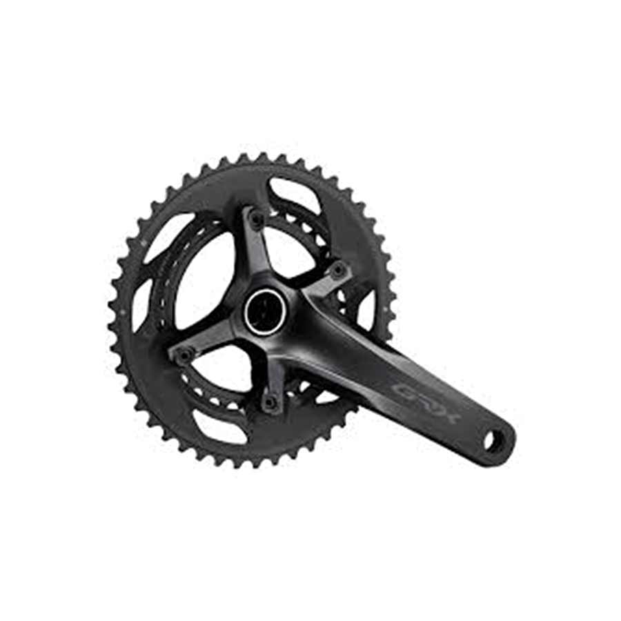 CRANKSET, SPEED: 11, SPINDLE: 24MM, BCD: 80/110, 30/46, HOLLOWTECH II, 170MM, BLACK, ROAD DISC