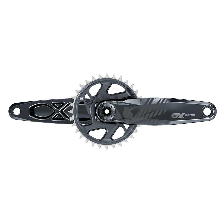 CRANKSET, SPEED: 11/12, SPINDLE: 28.99MM, BCD: DIRECT MOUNT, 32, DUB, 175MM, BLACK, SUPERBOOST+