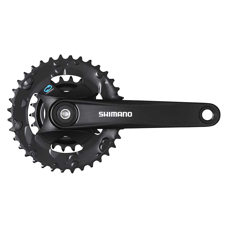 CRANKSET, SPEED: 7/8, BCD: RIVETS, 22/36, SQUARE, 170MM, BLACK, MTB
