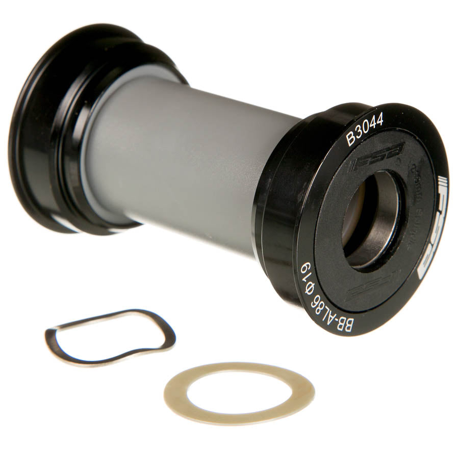 PRESS-FIT ALLOY, BB SHELL: 86MM, AXLE: 19MM, STEEL, BLACK, 230-6018