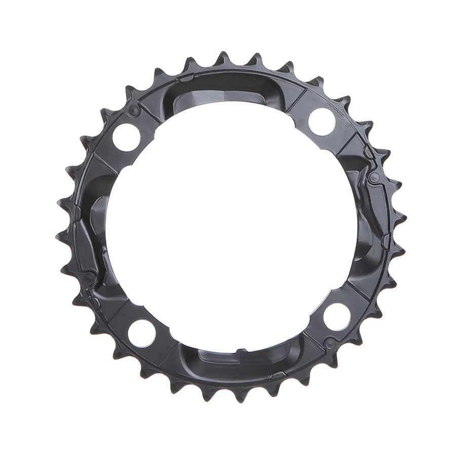 32T, 9SP, BCD: 104MM, 4 BOLT, DEORE FC-M590, MIDDLE CHAINRING, FOR 22/32/44, STEEL, BLACK