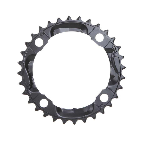32T, 9SP, BCD: 104MM, 4 BOLT, DEORE FC-M590, MIDDLE CHAINRING, FOR 22/32/44, STEEL, BLACK
