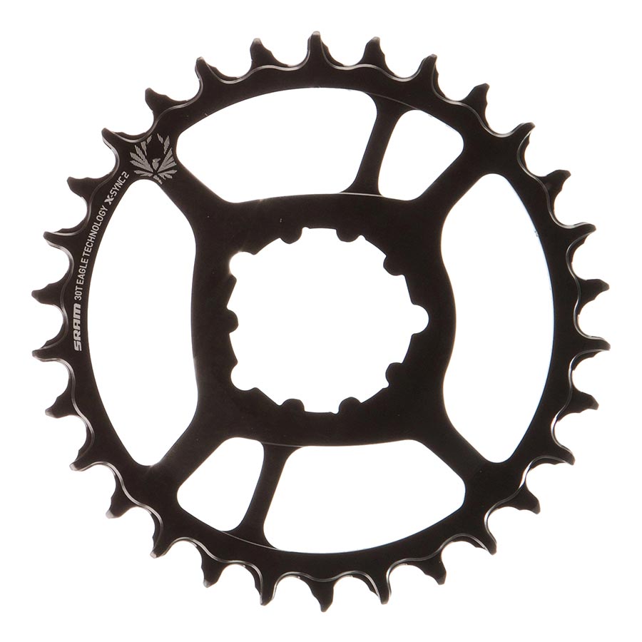 CHAINRING, TEETH: 30, SPEED: 11/12, BCD: DIRECT MOUNT, SINGLE, STEEL, BLACK