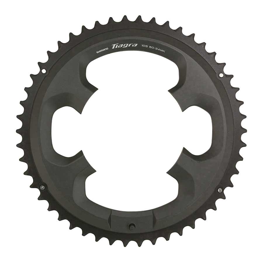 CHAINRING, TEETH: 50, SPEED: 10, BCD: 110, BOLTS: 4, OUTER, ALUMINUM, GREY, Y1RC98050