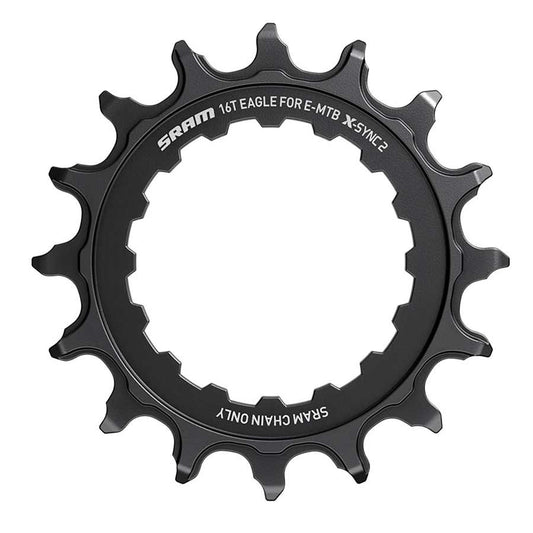 CHAINRING, TEETH: 16, SPEED: 12, BCD: DIRECT MOUNT, SINGLE, STEEL, BLACK
