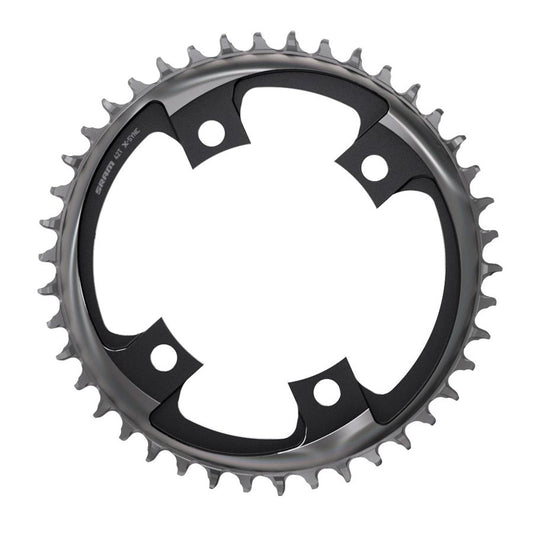 CHAINRING, TEETH: 40, SPEED: 12, BCD: 107, BOLTS: 4, SINGLE, ALUMINUM, GREY