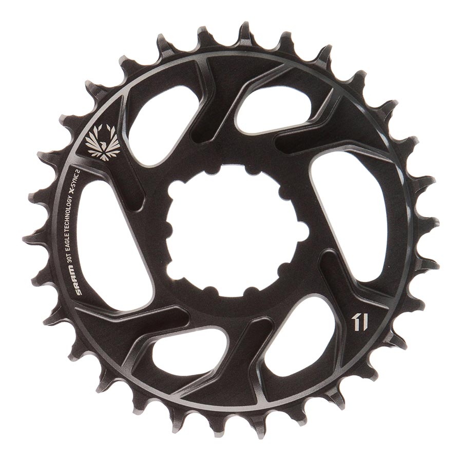 CHAINRING, TEETH: 30, SPEED: 12, BCD: DIRECT MOUNT, SINGLE, ALLOY, GREY