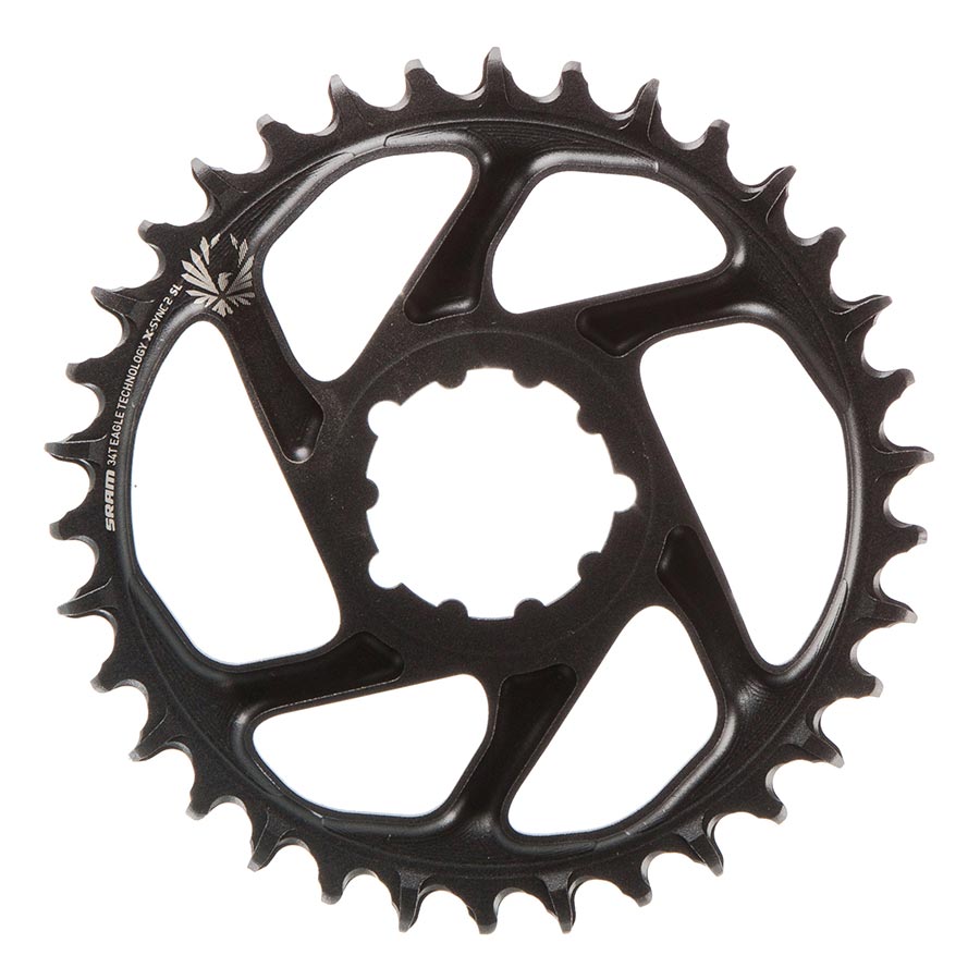 CHAINRING, TEETH: 34, SPEED: 12, BCD: DIRECT MOUNT, SINGLE, ALLOY, GREY