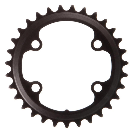 CHAINRING, TEETH: 31, SPEED: 11, BCD: 80, BOLTS: 4, INNER, ALUMINUM, BLACK
