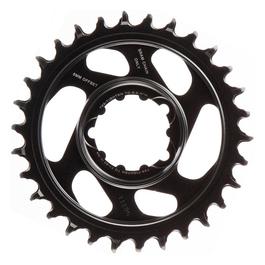 CHAINRING, TEETH: 30, SPEED: 11/12, BCD: DIRECT MOUNT, ALUMINUM, GREY, 6MM