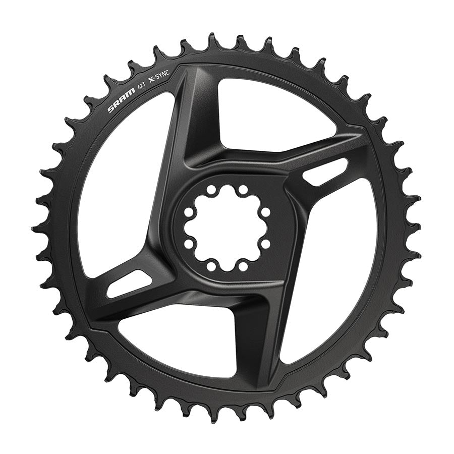 CHAINRING, TEETH: 42, SPEED: 12, BCD: DIRECT MOUNT, ALUMINUM, BLACK