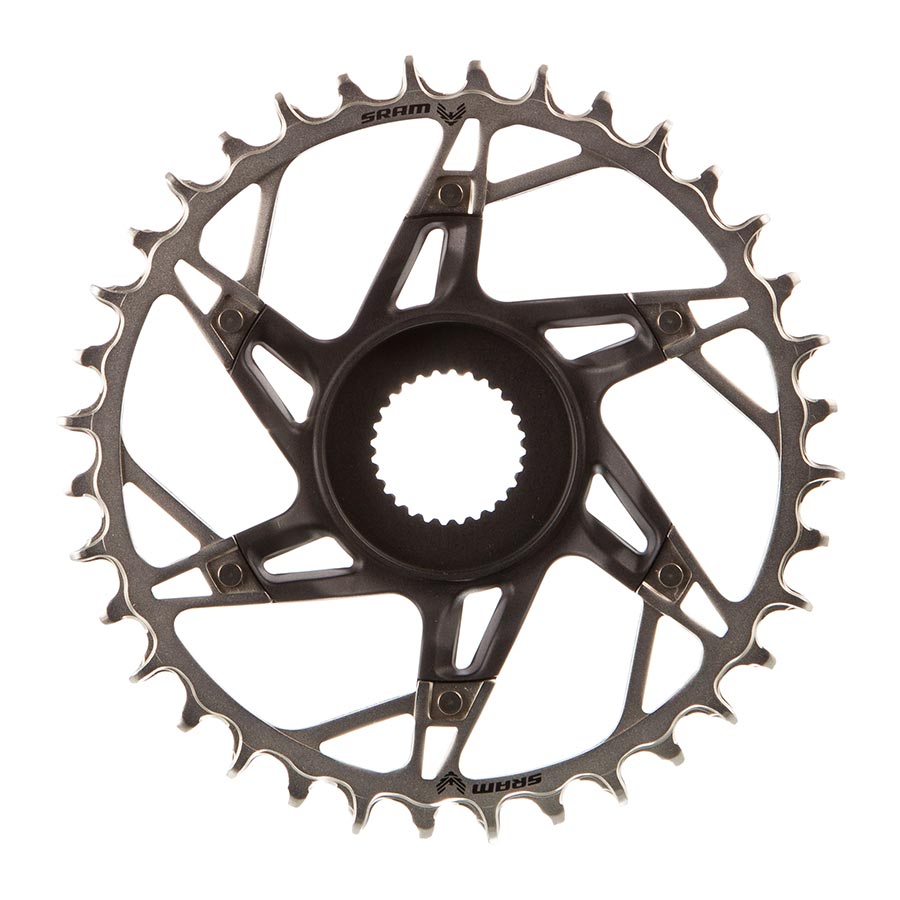 CHAINRING, TEETH: 36, SPEED: 12, BCD: DIRECT MOUNT, ALUMINUM/STEEL, BLACK