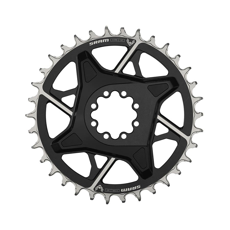 CHAINRING, TEETH: 34, SPEED: 12, BCD: DIRECT MOUNT, ALUMINUM, BLACK