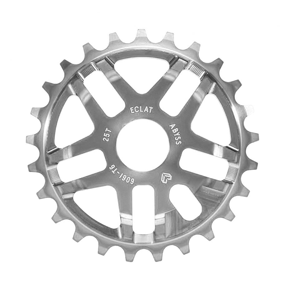 CHAINRING, TEETH: 25, 6061-T6 ALUMINUM, SILVER