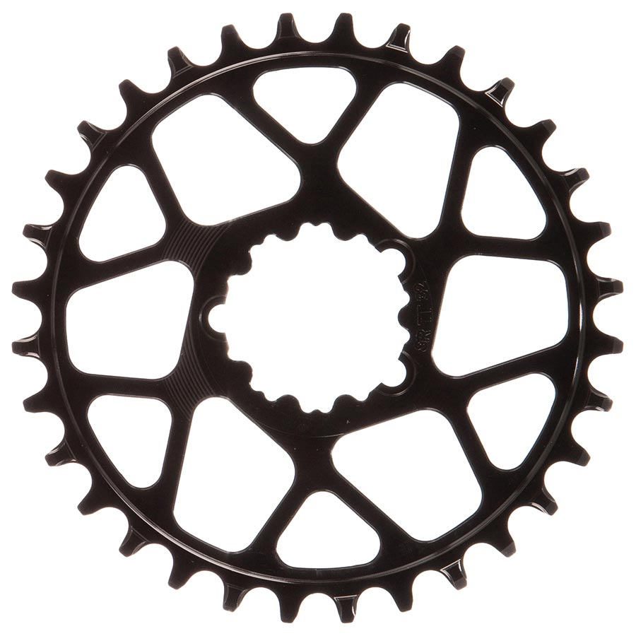 CHAINRING, TEETH: 32, SPEED: 12, BCD: DIRECT MOUNT SRAM 3 BOLT, FRONT, 7075-T6 ALUMINUM, BLACK