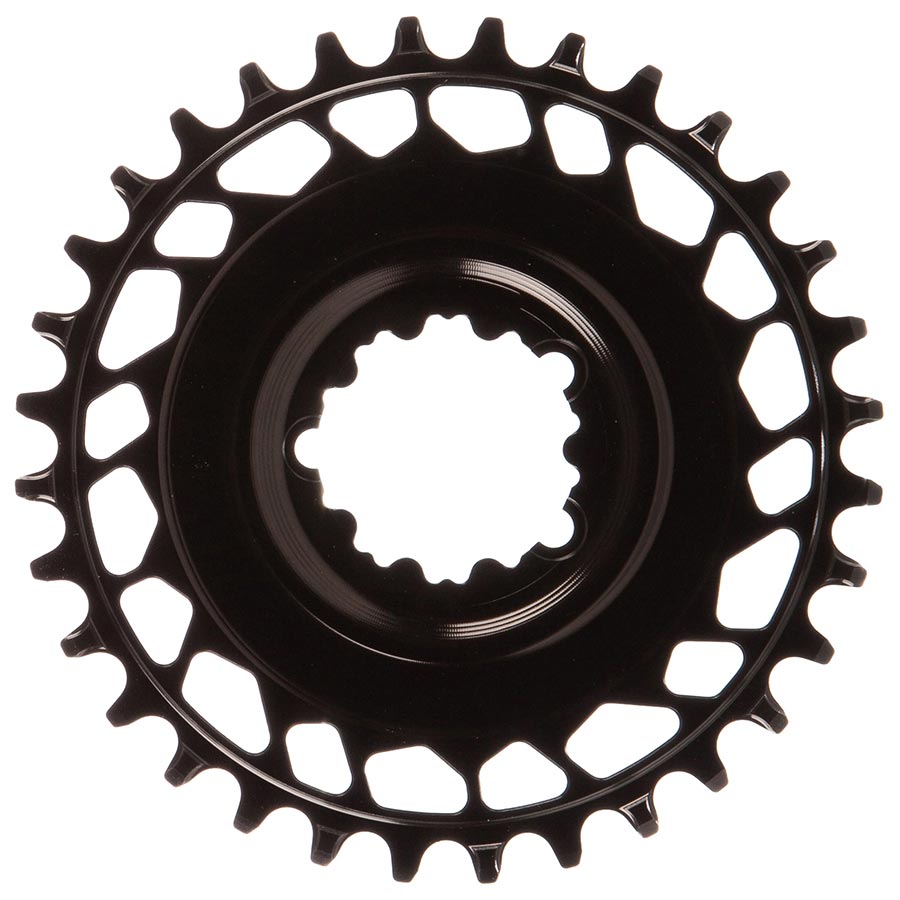 CHAINRING, TEETH: 32, SPEED: 12, BCD: DIRECT MOUNT SRAM 3 BOLT, FRONT, 7075-T6 ALUMINUM, BLACK
