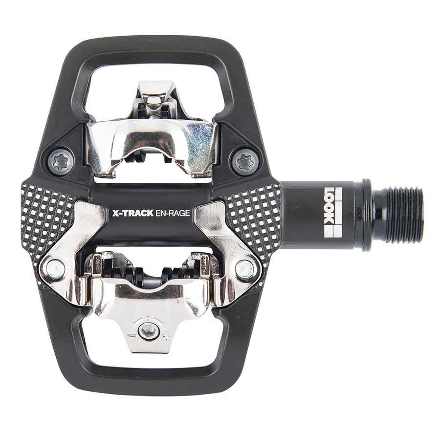 MTB CLIPLESS PEDALS, ALUMINUM BODY, CR-MO AXLE, 9/16'', BLACK