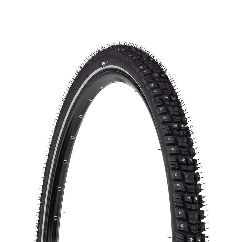 45NRTH GRAVDAL TIRE - 700 X 38 TUBELESS FOLDING BLACK 60 TPI 252CONCAVE CARBIDE STUDS