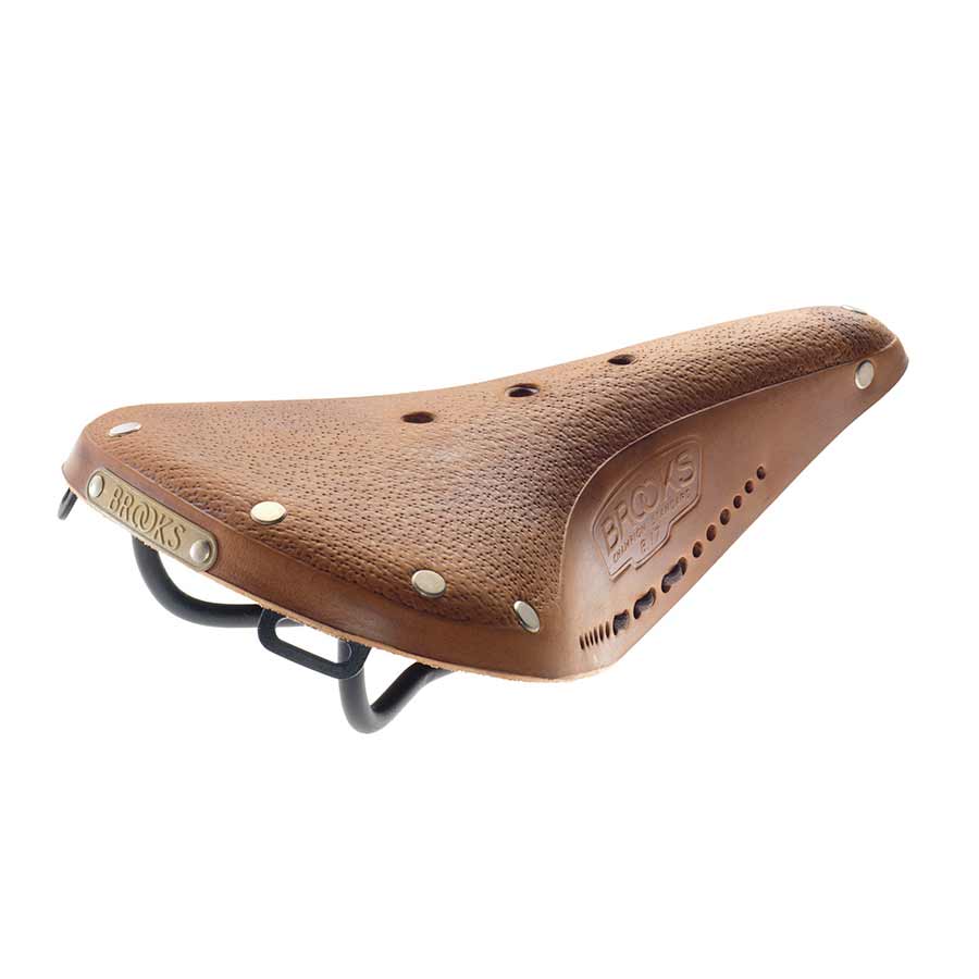 SADDLE, 275 X 175MM, UNISEX, 520G, PRE-AGED DARK TAN WITH LACES