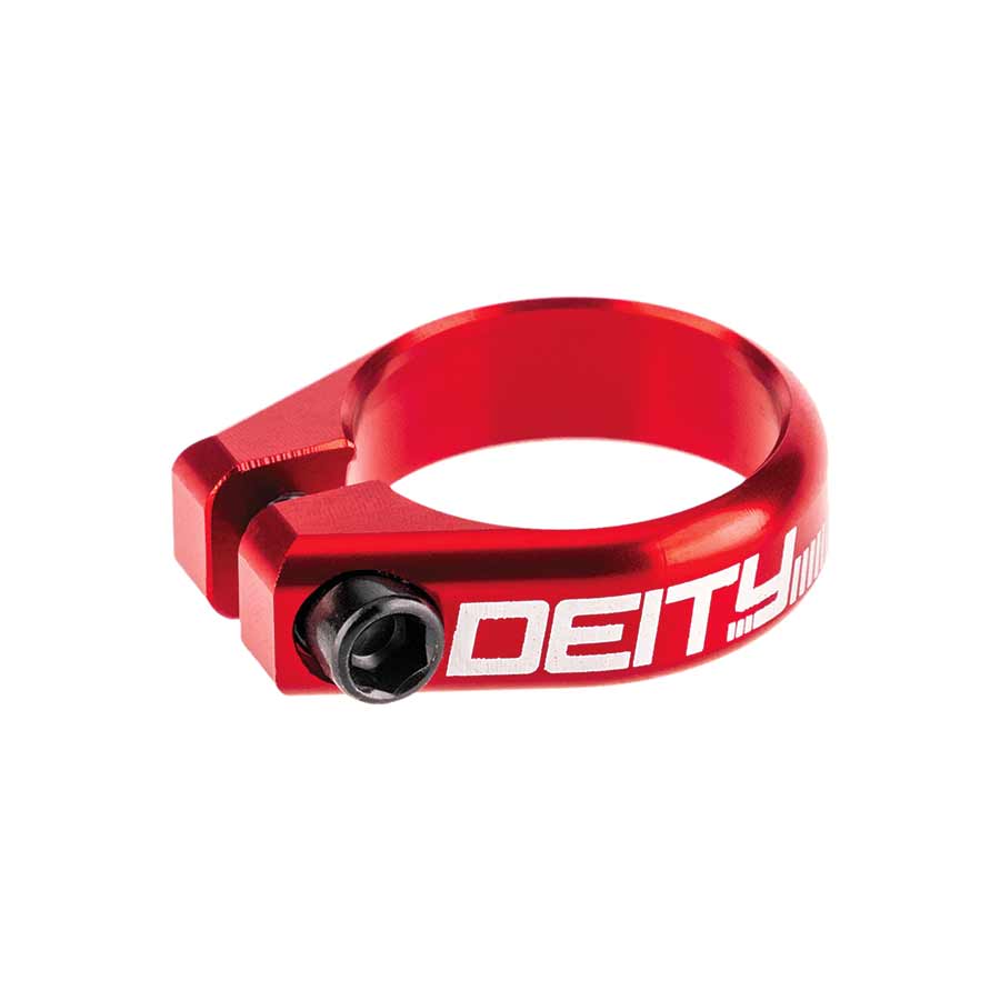 SEATPOST CLAMP, 34.9MM, RED