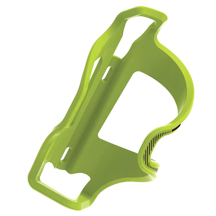 BOTTLE CAGE, COMPOSITE, LEFT LOADING, GREEN, 48G
