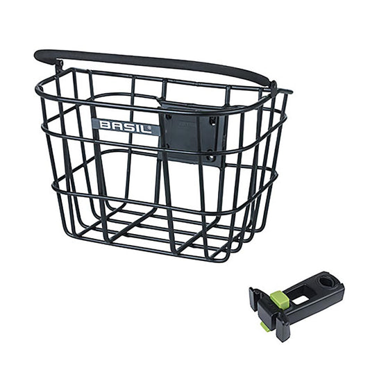 BASKET, FRONT, ALUMINIUM, BLACK