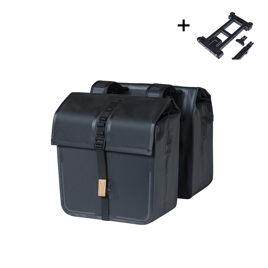 PANNIER, 50L, BLACK, PAIR