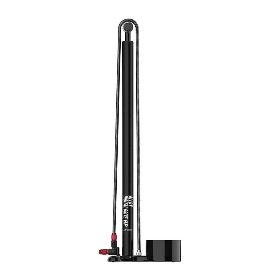 FLOOR PUMP, ABS-1 PRO CHUCK, 220PSI, BLACK