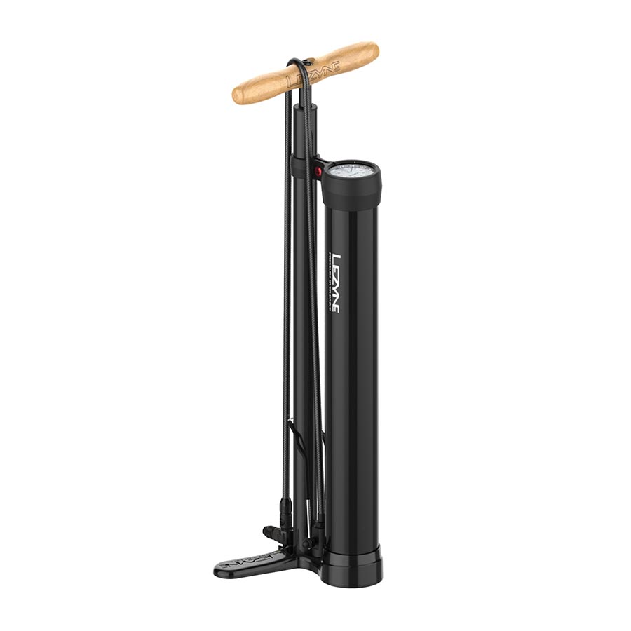 FLOOR PUMP, ABS-1 PRO CHUCK, 220PSI, BLACK