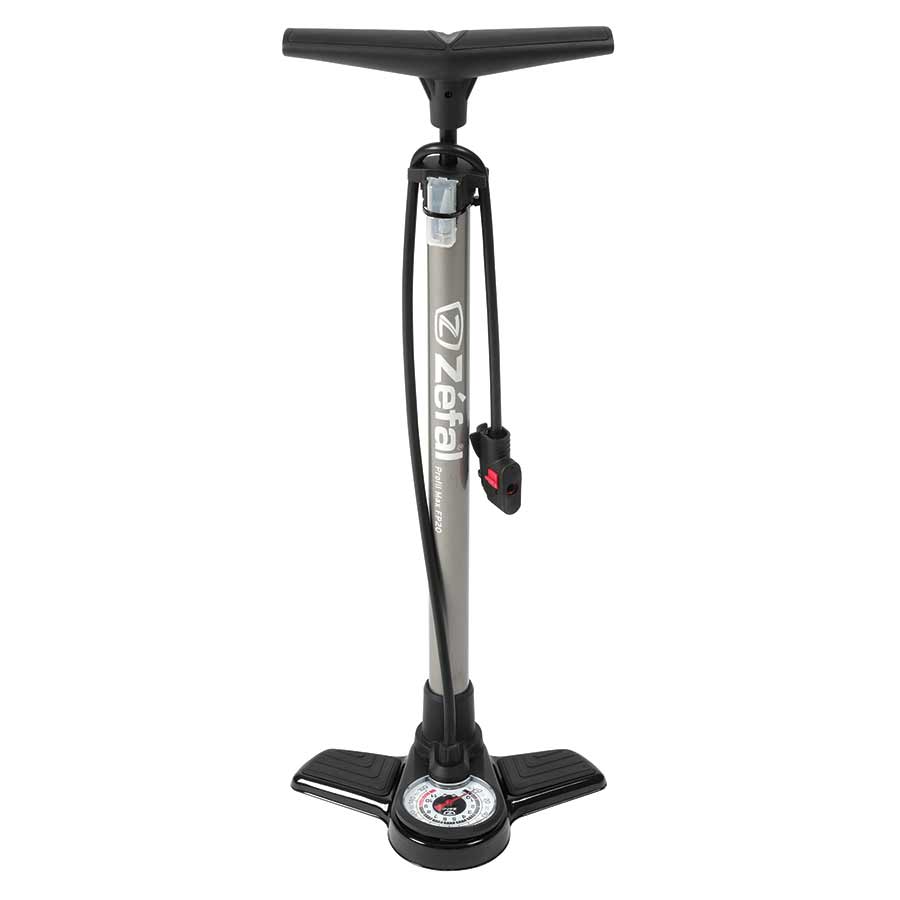 FLOOR PUMP, Z-SWITCH, 130PSI, SILVER