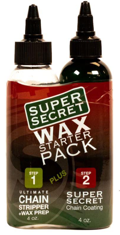 ENSEMBLE DE DÉCAPANT DE CHAINE ET PRÉPARATION À LA CIRE ET LUBRIFIANT SUPER SECRET 4OZ