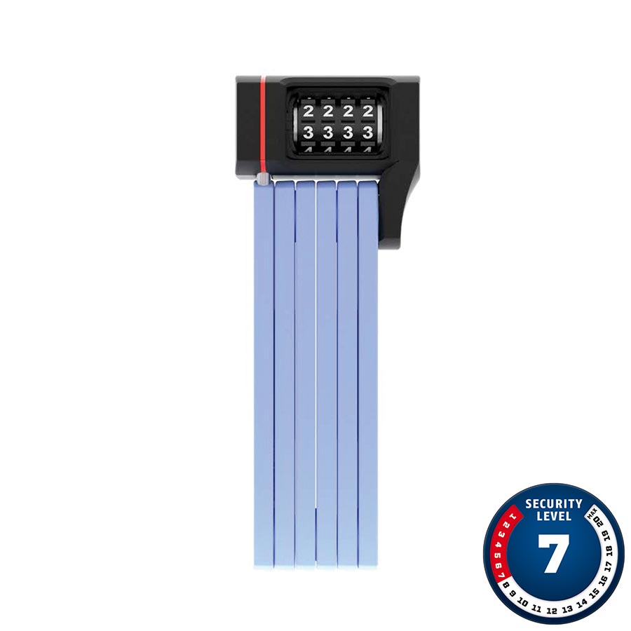 FOLDING LOCK, COMBINATION, 80CM, 2.6', 5MM, BLUE