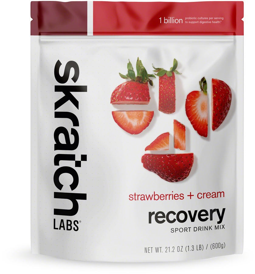 MÉLANGE DE RÉCUPÉRATION POUR SPORTS : FRAISE + CRÈME