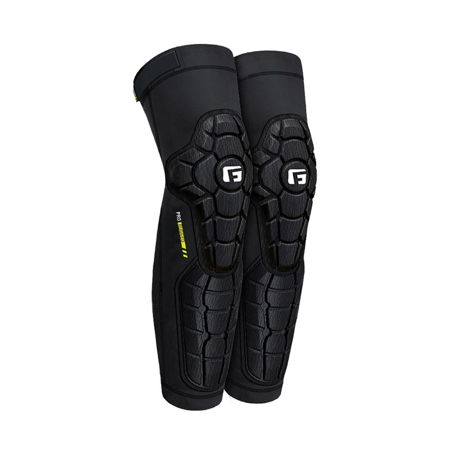 KNEE/SHIN GUARD, BLACK, XXL, PAIR