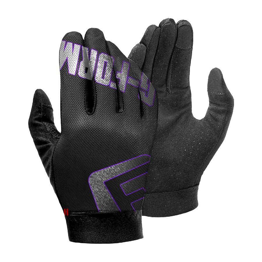 FULL FINGER GLOVES, BLACK PURPLE, XXL, PAIR