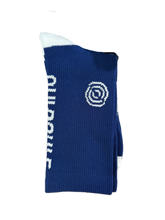 CHAUSSETTES QR BLEU FONCÉ S/M